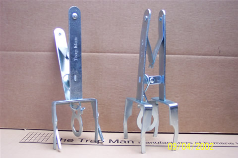 two scissor mole traps